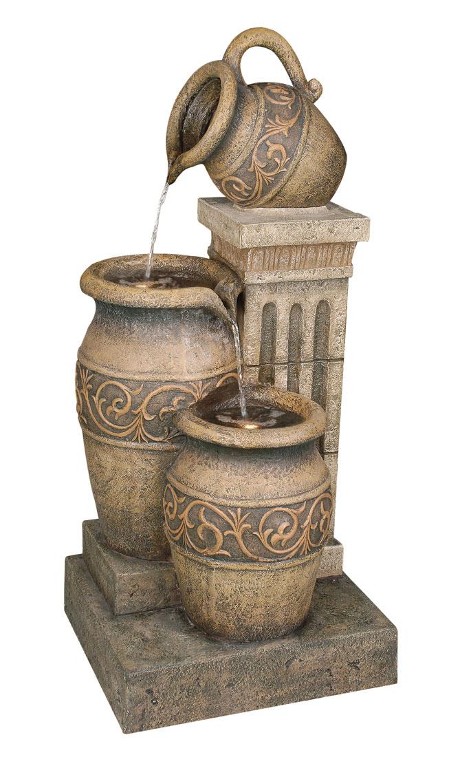 Декоративний фонтан Engard "Античний" 49×46×106 см