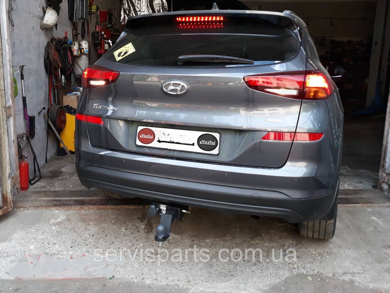 Фаркоп Hyundai Tucson III 2018-2021 (Хендай Туксон 3) під американський квадрат