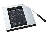 Шасси для ноутбука Maiwo, Black, 12.7 мм, для IDE 2.5", алюминиевый корпус (NSTOR-12-IDE) (131736)