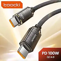 Toocki Type-C - Type-C 100W кабель 1 метр ультраскоростной для эффективной зарядки