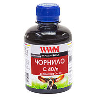 Чернила WWM Canon PG-37/40/50, PGI-5Bk, BCI-15, Black, 200 мл, водорастворимые (C40/B) (6830)