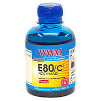 Чернила WWM Epson L800/L805/L810/L850/L1800, Cyan, 200 мл, водорастворимые (E80/C) (99442)