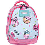 Рюкзак шкільний для дівчинки 1 2 3 клас, модний дитячий ортопедичний портфель в школу, фото 2