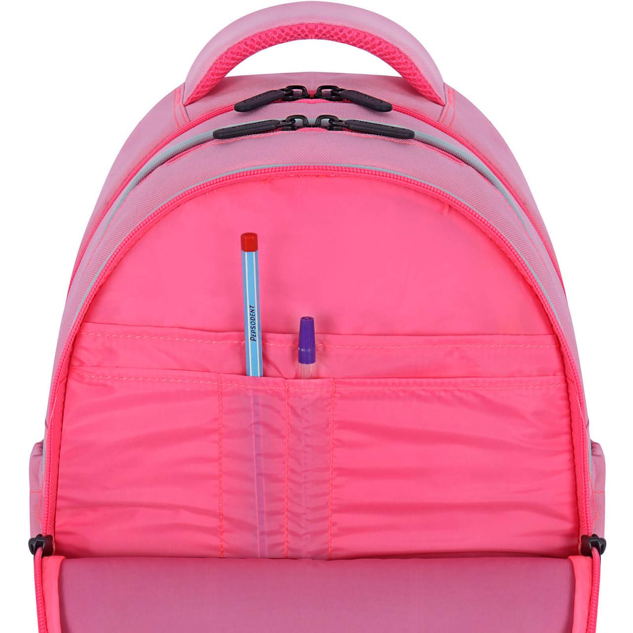 Школьный рюкзак с ортопедической спинкой для девочки 1 2 3 класс, портфель первокласснице в школу - фото 8 - id-p1122426447
