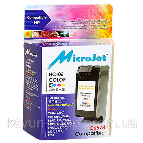 Картридж Microjet для HP №78 Color для HP DJ 930C/950C/970C (HC-06) h ...