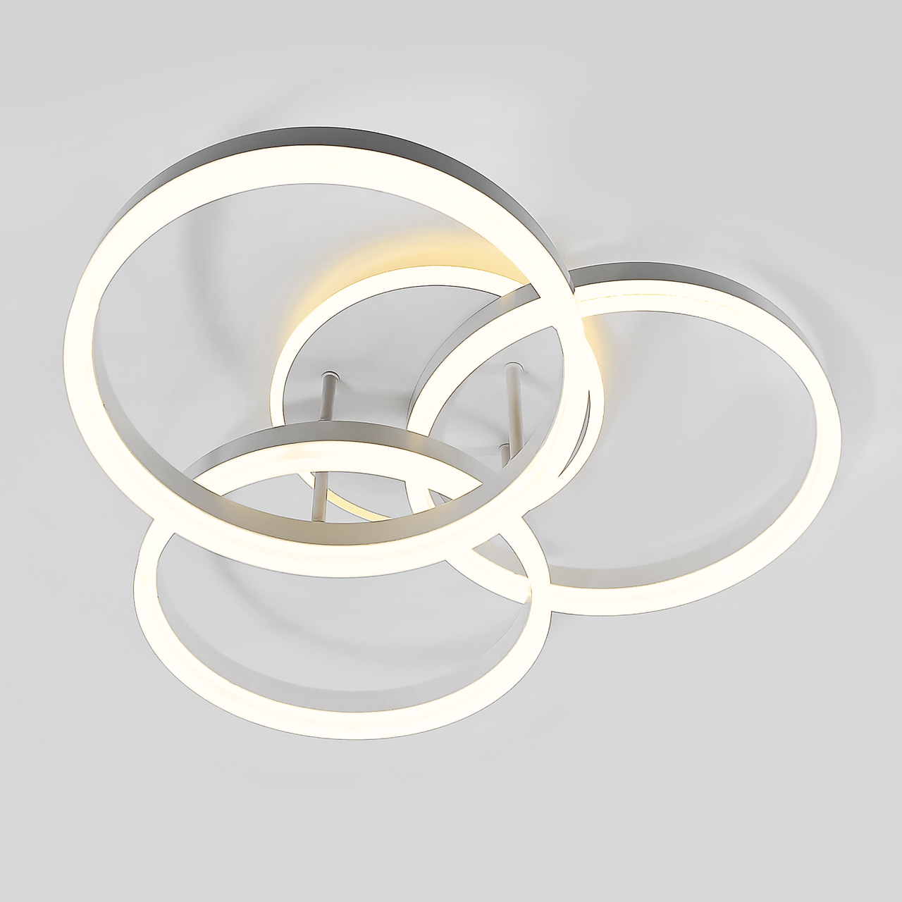 Світлодіодна Led люстра до 18 м² з пультом біла (5217-30*3 Wh), фото 1