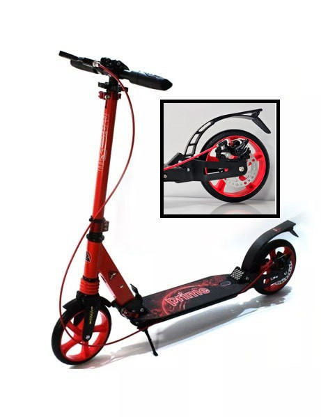 Самокат з дисковим гальмом Bavar Sport Prime Красный