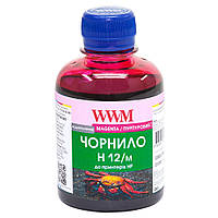 Чернила WWM HP 10/11/12/13/14/82, Magenta, 200 мл, водорастворимые (H12/M) (150136)