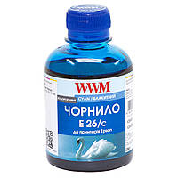 Чорнило WWM Epson Expression Premium XP-600/605/700/800, Cyan, 200 мл, водорозчинне (E26/C) (96019)