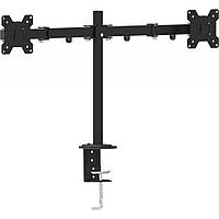 Кронштейн настольный для двух мониторов 14-29" Walfix DM-400B VESA: макс 100х100 мм (171804)