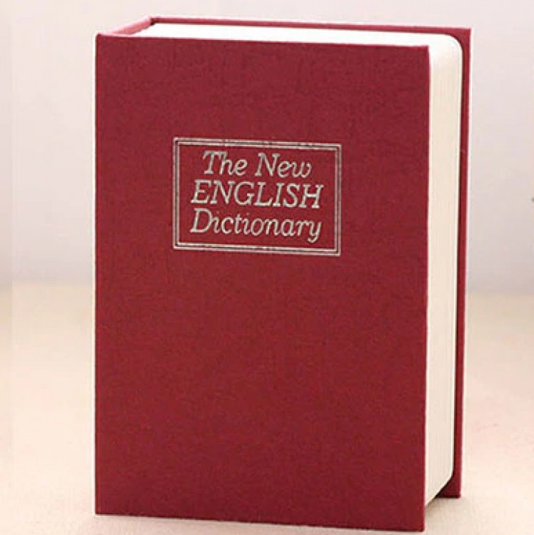 Книга сейф Англійський словник 18 см (Бордовий)