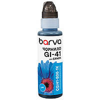 Чорнило Barva Canon GI-41, Cyan, 100 мл, водорозчинне, флакон OneKey (CGI41-806-1K) (229546)