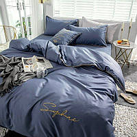 Норвежский голубой 100% хлопок Качественный сатиновый турецкий комплект постельного белья top top