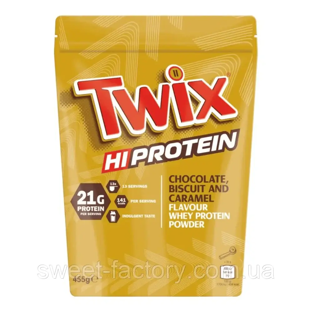 Протеїн Twix Hi Protein Chocolate Biscuit Caramel 455g
