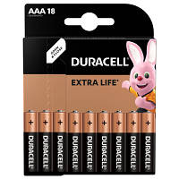 Батарейка Duracell AAA лужні 18 шт. в упаковці (5000394107557 / 81546741) d