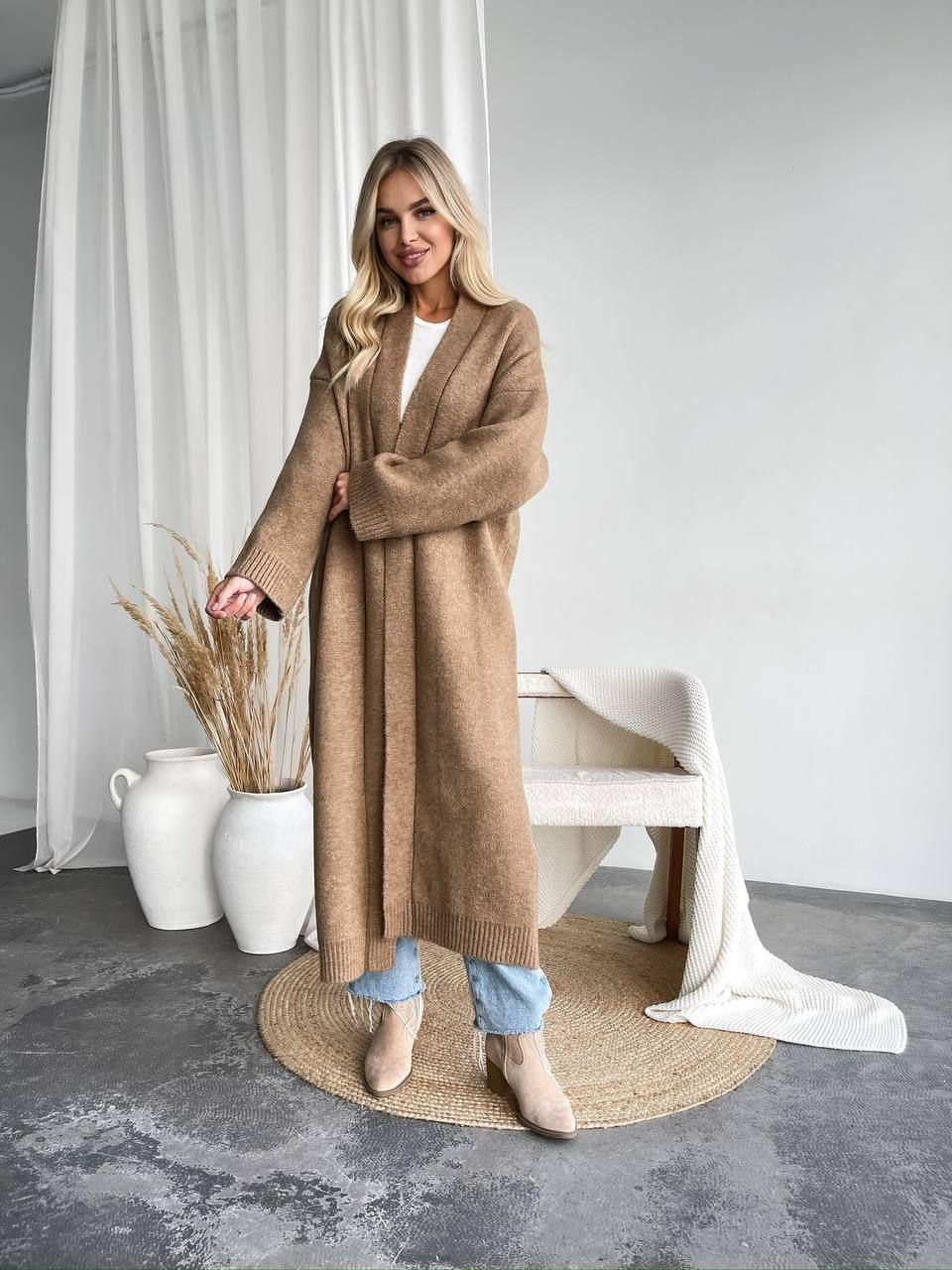 Жіночий подовжений кардиган, фото 1