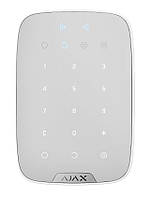 Беспроводная клавиатура Ajax KeyPad Plus, White (000023070) (226329)