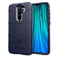 Протиударний чохол бампер Rugged Shield для Xiaomi Redmi Note 8 Pro синій гумовий