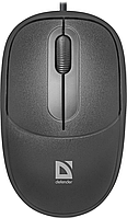 Мышь Defender Datum MS-980, Black, USB, оптическая, 1000 dpi, 3 кнопки, 1.5 м (52980) (204807)