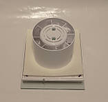 Вентилятор Домовент 100 Тиша ВЛ, решітка скло, колір білий, підшипник, мікровимикач, витяжною, 8Вт, 90м3/год, 220В, г-тія 2роки, фото 3