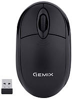 Мышь Gemix GM185 1200 DPI беспроводная, Black, Мини-USB ресивер (GM185BK) (217116)