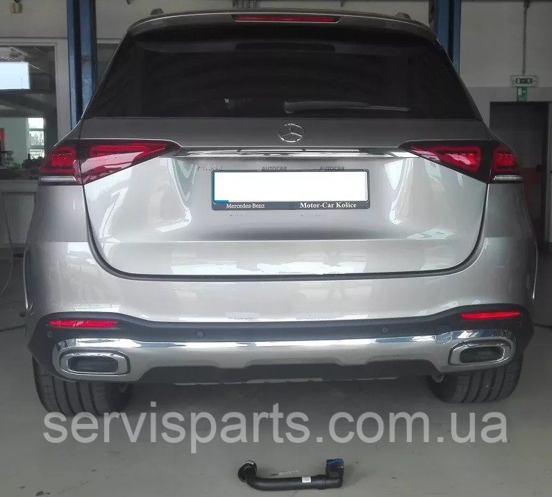 Фаркоп Mercedes GLE W167 2019- (Мерседес GLE 167) швидкоз'ємний гак на ключах