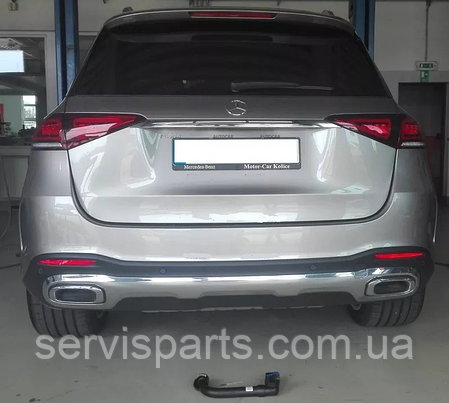 Фаркоп Mercedes GLE W167 2019- (Мерседес GLE 167) швидкоз'ємний гак на ключах, фото 1