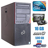 Компьютер Fujitsu P720 MT/ Core i5-4430/ 16 GB RAM/ 120GB SSD + 500GB HDD/ GeForce GTX 1060 6GB GDDR5