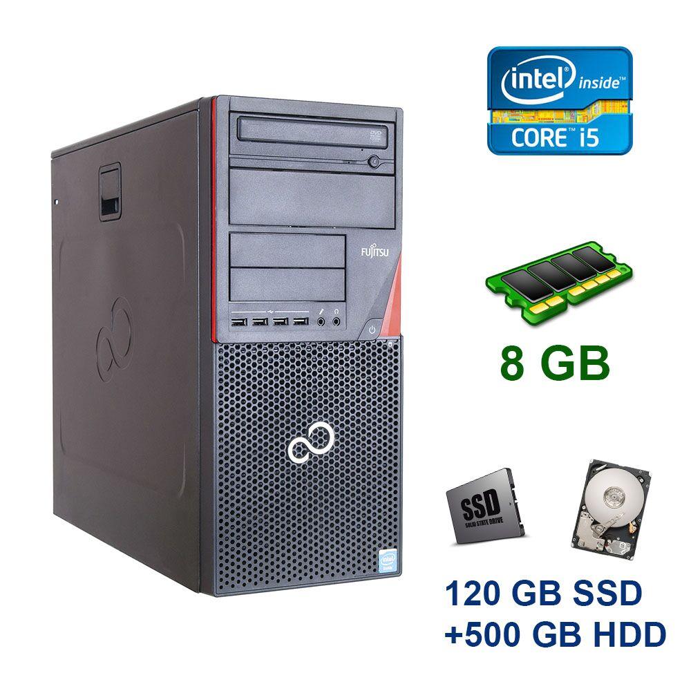 Комп'ютер Fujitsu Esprimo P720 MT/ Core i5-4430/ 8 GB RAM/ 120 GB SSD + 500 GB HDD