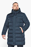 Куртка трендова чоловіча зимова темно-синя модель 63949, фото 4