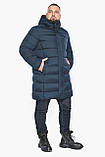 Куртка трендова чоловіча зимова темно-синя модель 63949, фото 5