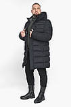 Графітова куртка зимова чоловіча з коміром модель 63949, фото 5