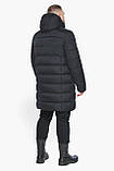 Графітова куртка зимова чоловіча з коміром модель 63949, фото 9