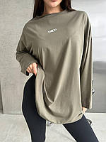 Жіноча футболка з рукавом Жіноча туніка Модна туніка 42-46 Базова туніка оверсайз Туніка з принтом V&Vsft