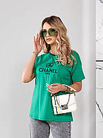 Женская футболка Турция Летняя футболка 42-44,44-46 Модная футболка Футболка с надписью Футболка с принтомMiR&
