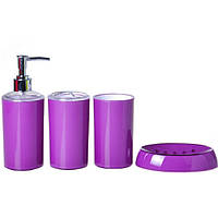 Набір аксесуарів для ванної Глянець Stenson H12210 Purple