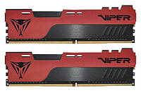 Память 16Gb x 2 (32Gb Kit) DDR4, 3600 MHz, Patriot Viper Elite II, Black/Red (PVE2432G360C0K) (245380)