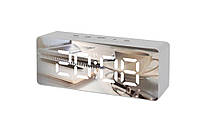 Часы с будильником Bass Polska BH 11110 термометром и зеркалом 6314