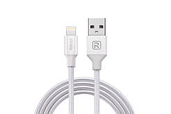 Кабель Recci RCL-H100 USB Lightning Delicate 1м білий