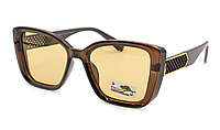 Солнцезащитные очки Женские Поляризационные с фотохромной линзой (хамелеон) M&JJ коричневый 384