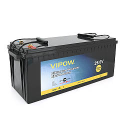 Акумуляторна батарея Vipow LiFePO4 25,6V 100Ah з вбудованою ВМS платою 80A (523*207*215)