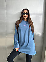 Женская футболка с рукавом Женская туника Модная туника 42-46 Базовая туника оверсайз Туника с принтом MFLY