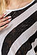 Кофта жіноча в смужку, колір чорно-білий, 244R0263, фото 5