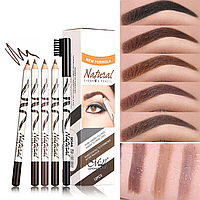 Карандаш для бровей и глаз Menow Natural Eyeliner светло-коричневый