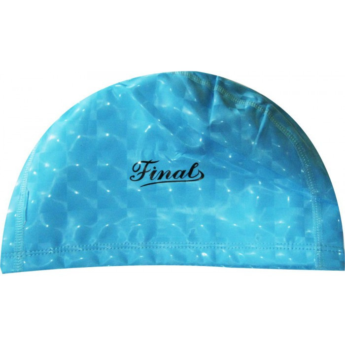 Шапочка для плавання Finals, тканинна 3D, прогумована, різн. кольору синя