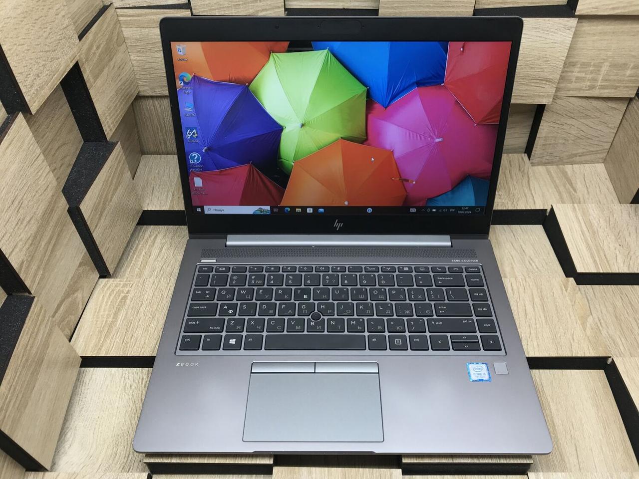 Б/в Ноутбук Б-клас HP Zbook 840 14u G5 14" 1920x1080| Core i5-7200U| 16 GB RAM| 256 GB SSD| Radeon Pro WX 3100 2GB
