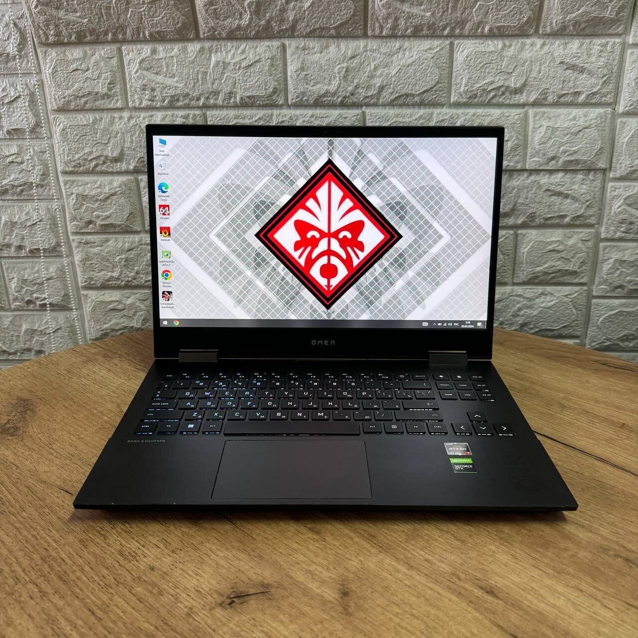 Б/в Ігровий ноутбук Б-клас HP Omen 15-en0013dx 15.6" 1920x1080| Ryzen 7 4800H| 16GB RAM| 512GB SSD| GTX 1660 Ti 6GB