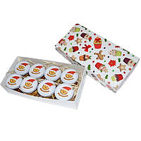 Подарочный набор мед с орешками - Рождественский 8 шт. x 45 грамм