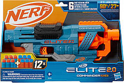 Бластер іграшковий Нерф Еліт Командор Hasbro Nerf Elite 2.0 Commander RD 6 Disruptor Blaster E9485 Оригінал MyDoll.com.ua