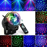 Светодиодный диско-шар Led Party Light цветомузыка с пультом RGB Led 3D